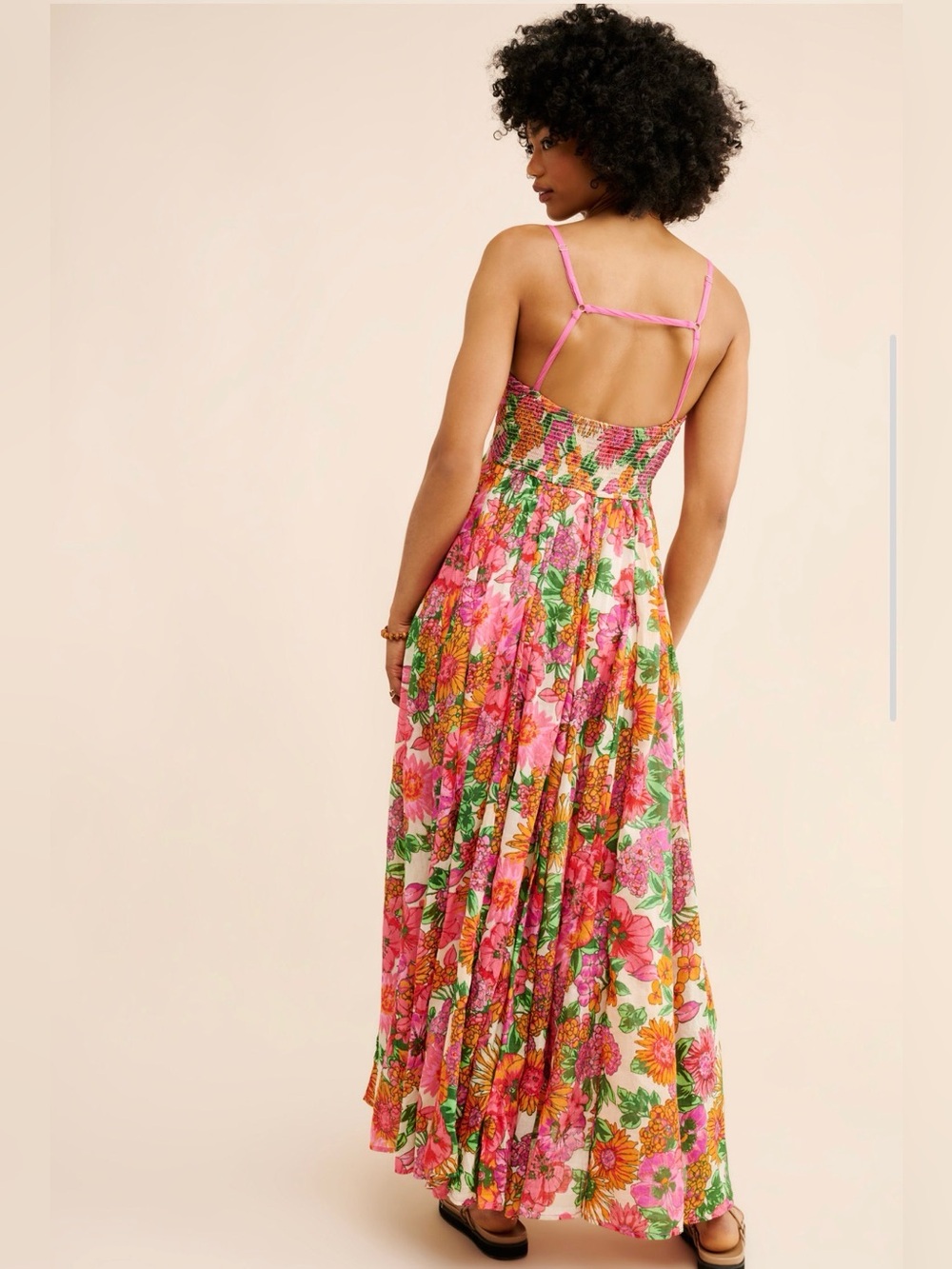 Free People Dream Weaver Maxi Dress, Pink Floral - Picture 2 of 9